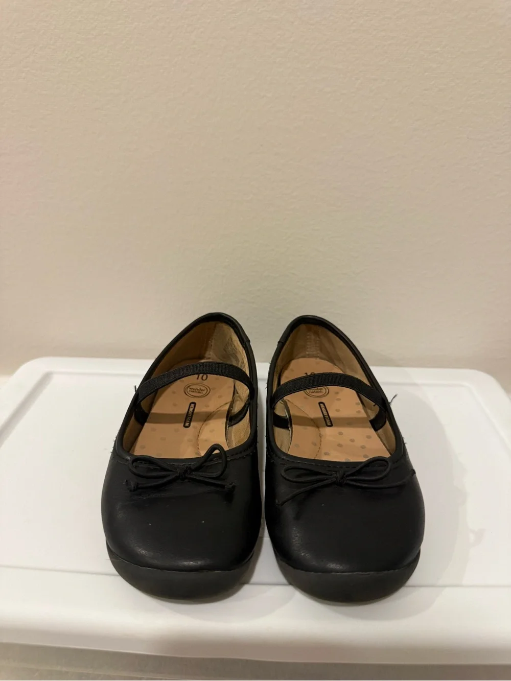 Wonder Nation Girls Bow Ballet Flats